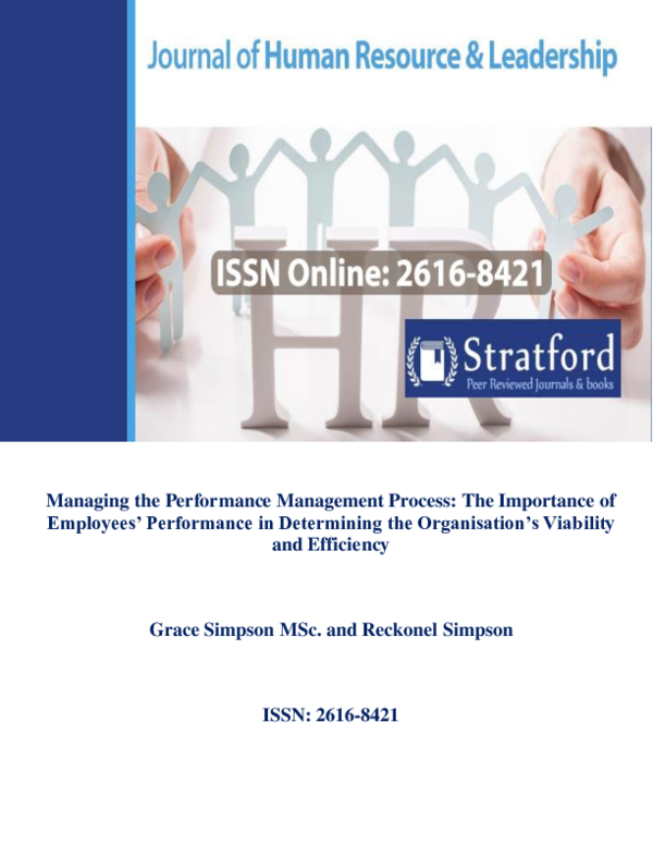 (PDF) Managing the Performance Management Process: The Importance of ...