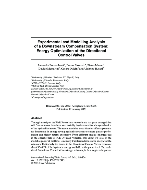(PDF) Experimental and Modelling Analysis of a Downstream Compensation ...