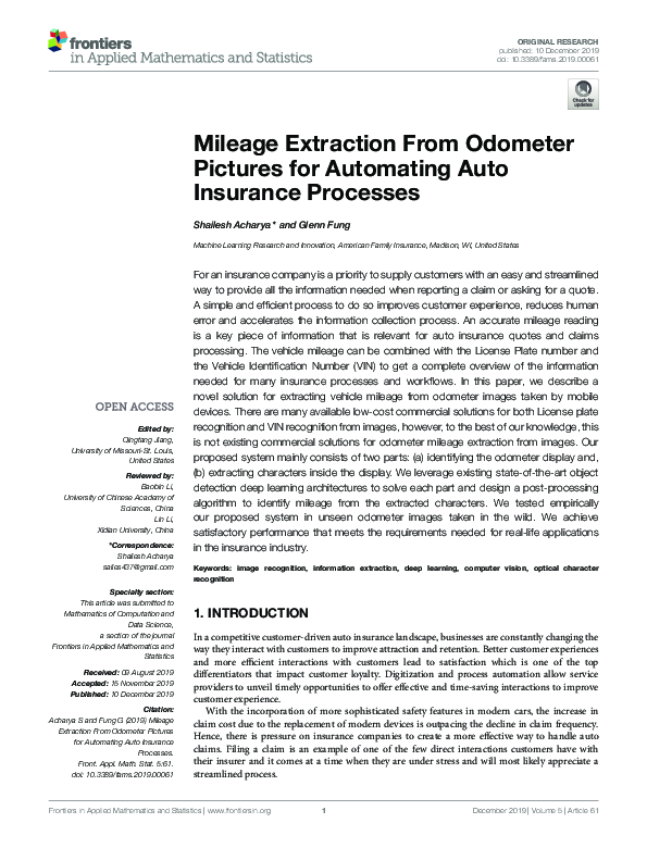 (PDF) Mileage Extraction From Odometer Pictures for Automating Auto ...