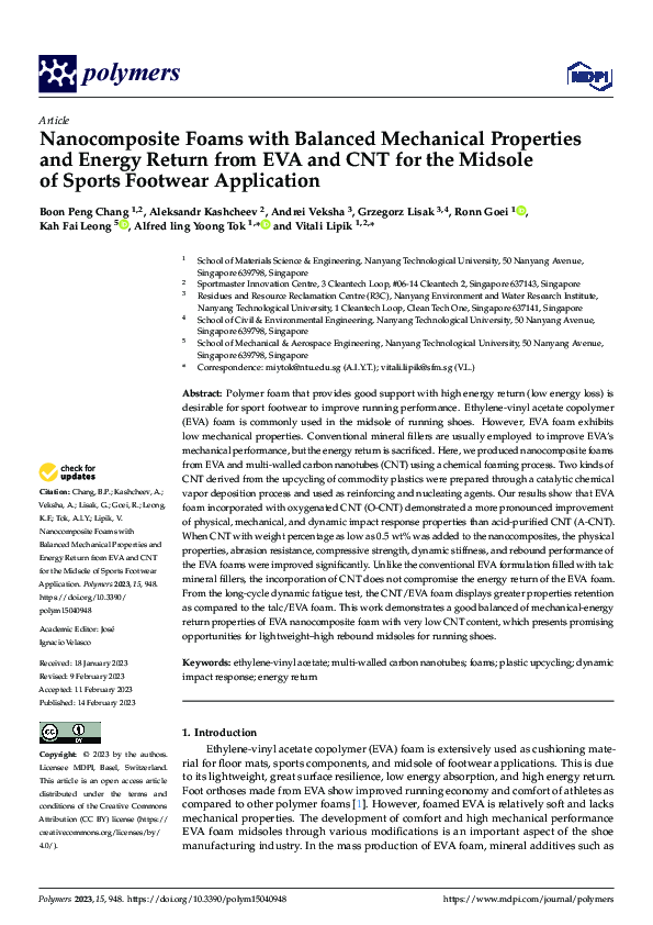 (PDF) Nanocomposite Foams with Balanced Mechanical Properties and ...