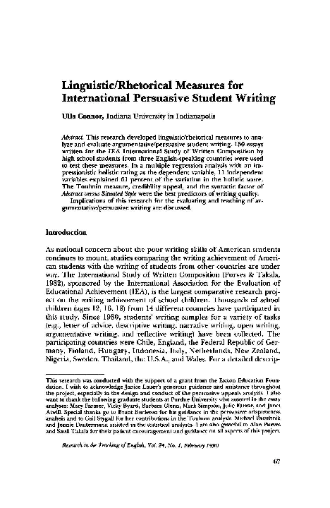 (PDF) Linguistic/rhetorical measures for international persuasive ...