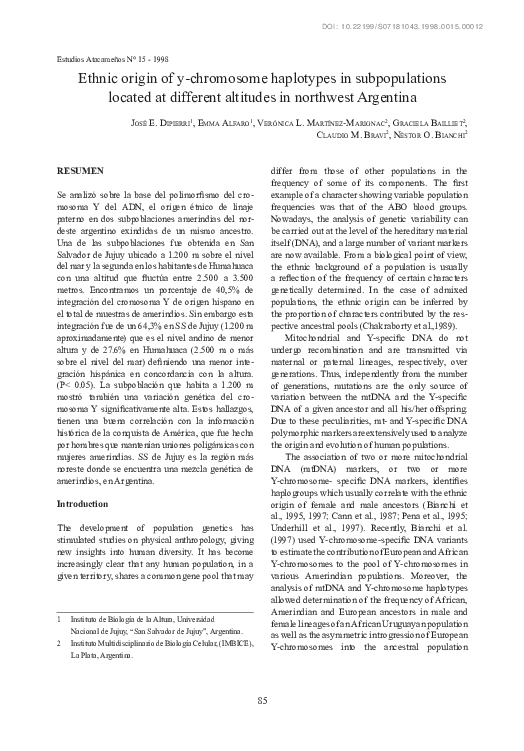 (PDF) Ethnic origin of y-chromosome haplotypes in subpopulations ...