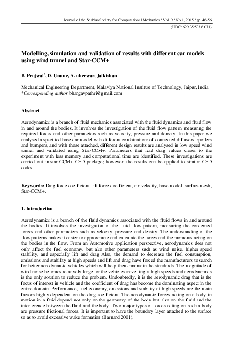 (PDF) Modelling, simulation and validation of results with different ...