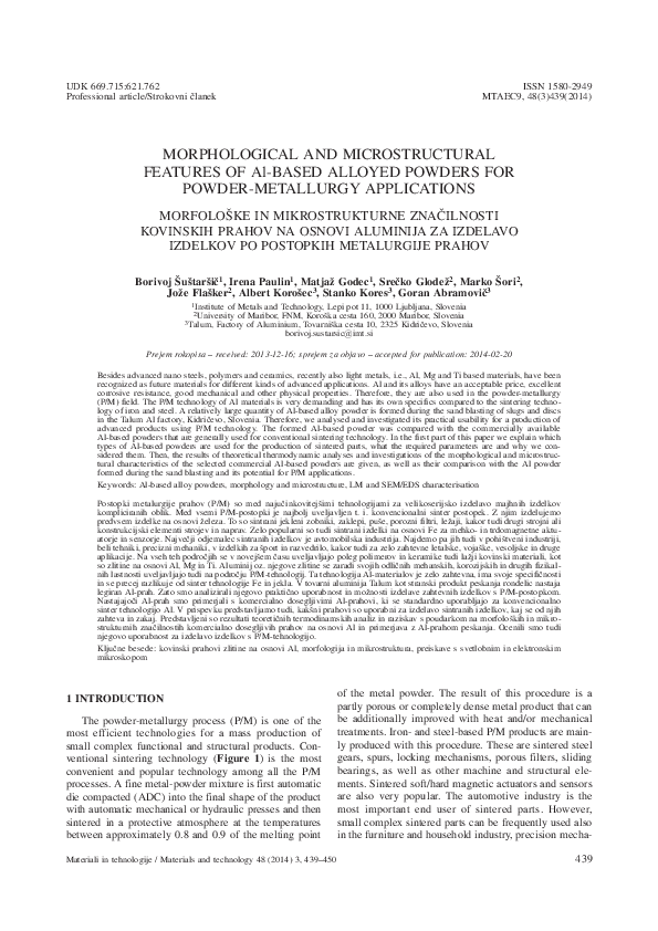 (PDF) Morphological and microstructural features of Al-based alloyed ...