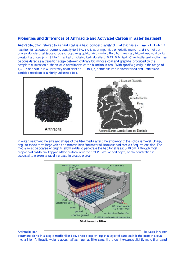 (PDF) Properties and differences of Anthracite and Activated Carbon in ...