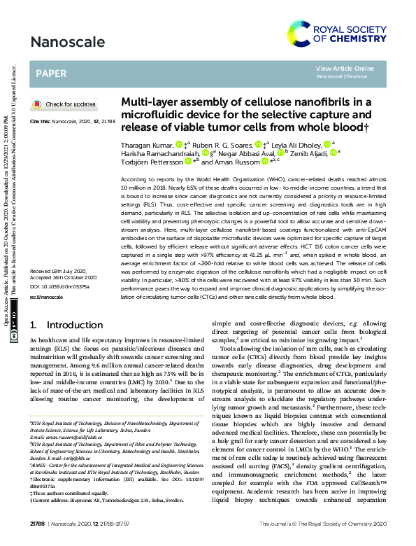 (PDF) Multi-layer assembly of cellulose nanofibrils in a microfluidic ...
