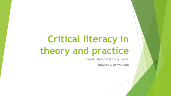 (PDF) Critical literacy in theory and practice