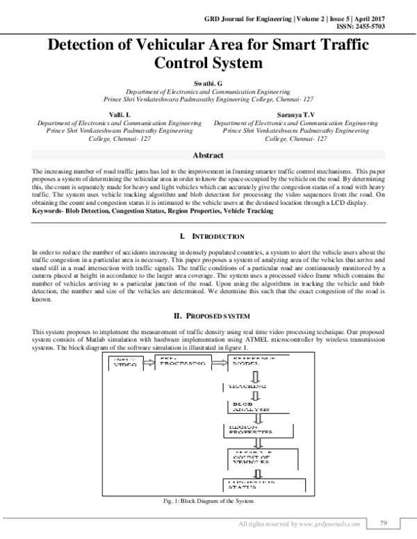 (PDF) Detection of Vehicular Area for Smart Traffic Control System Swathi