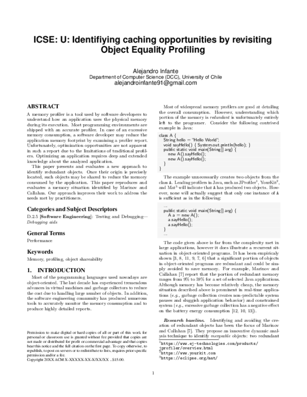 (PDF) ICSE : U : Identifiying caching opportunities by revisiting ...