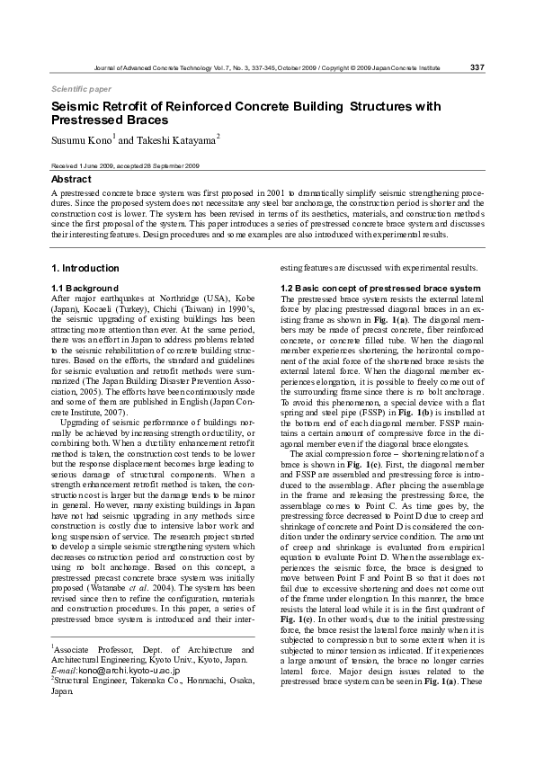 (PDF) Seismic Retrofit of Reinforced Concrete Buildings Designed for ...