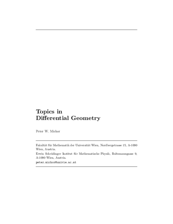 (PDF) Topics in Differential Geometry Ion Mihai Academia.edu