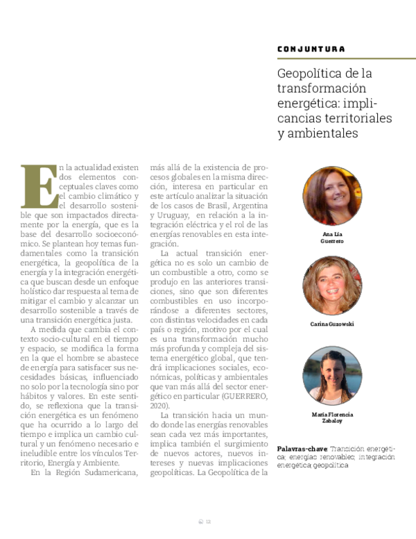 (PDF) Geopolítica de la transformación energética: implicancias ...