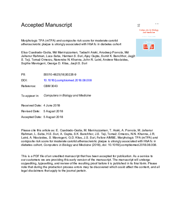 (PDF) Morphologic TPA (mTPA) and composite risk score for moderate ...