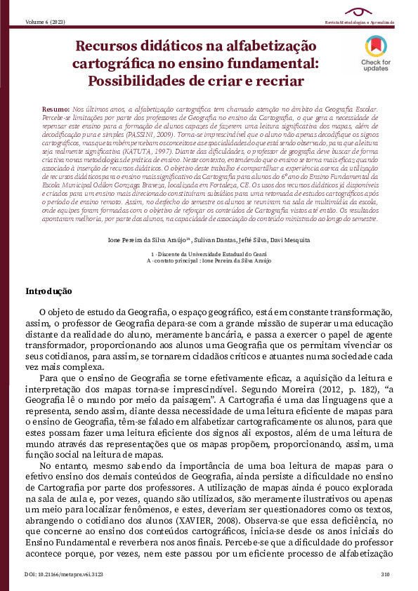 (PDF) Recursos didáticos na alfabetização cartográfica no ensino ...