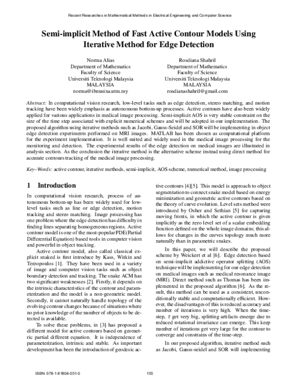 (PDF) Semi-implicit method of fast active contour models using ...