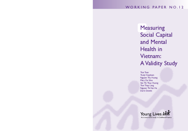 (PDF) Measuring social capital and mental health in Vietnam: a validity ...