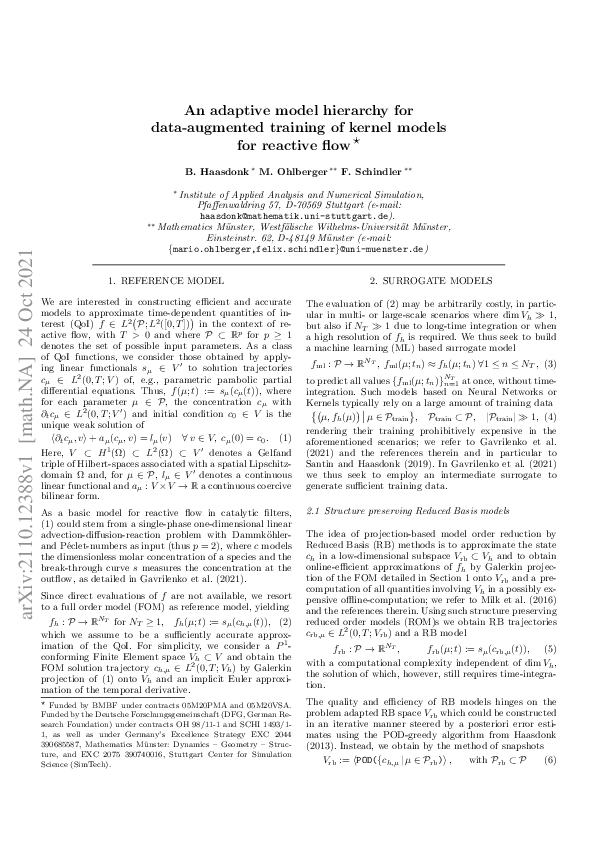 (PDF) An adaptive model hierarchy for data-augmented training of kernel ...