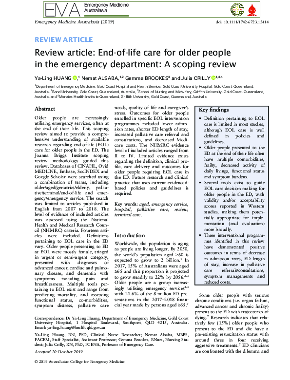 (PDF) Review article: End‐of‐life care for older people in the ...