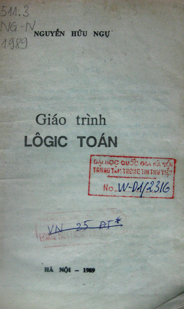 Giáo trình lôgic toán