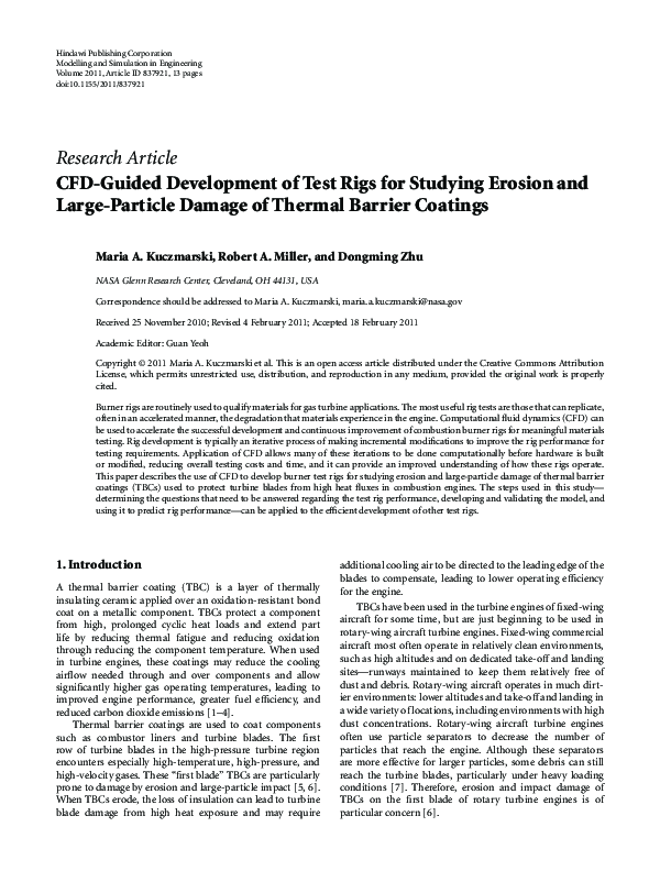 (PDF) CFD-Guided Development of Test Rigs for Studying Erosion and ...