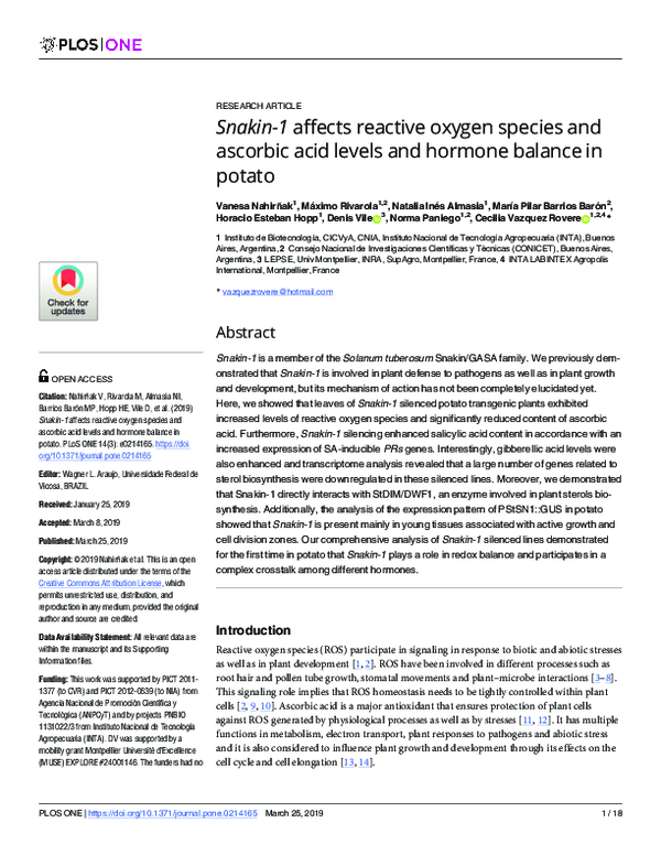 (PDF) Snakin-1 affects reactive oxygen species and ascorbic acid levels ...