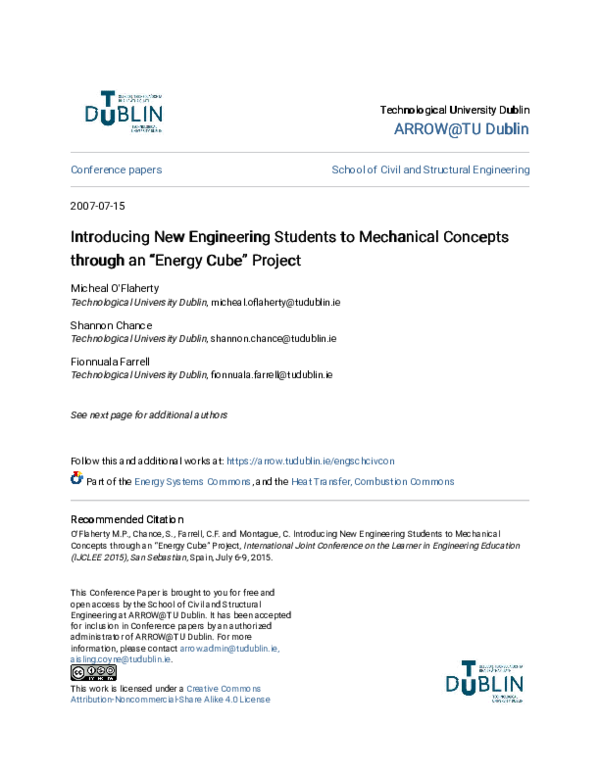 (PDF) Introducing New Engineering Students to Mechanical Concepts ...