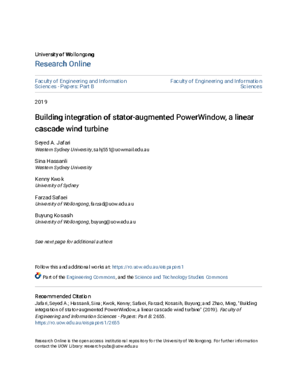 (PDF) Building integration of stator‐augmented PowerWindow, a linear ...