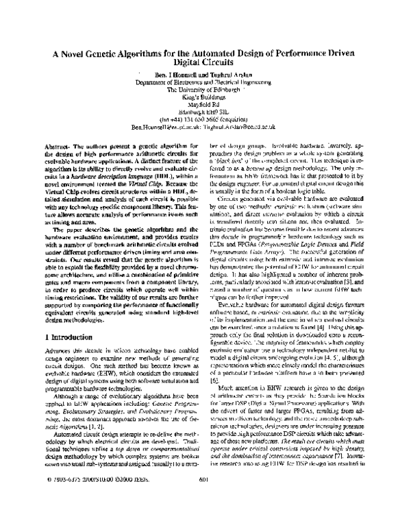 (PDF) A novel genetic algorithm for the automated design of performance ...