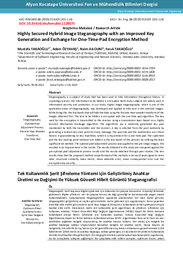 (PDF) Highly Secured Hybrid Image Steganography with an Improved Key ...
