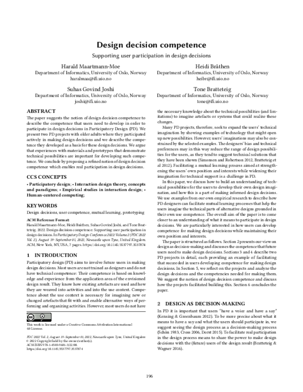 (PDF) Design decision competence