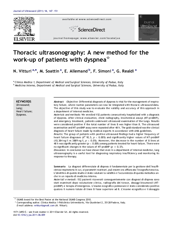 (PDF) Thoracic ultrasonography: A new method for the work-up of ...