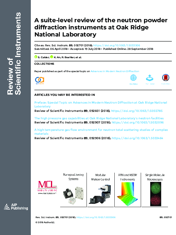 (PDF) A suite-level review of the neutron powder diffraction ...