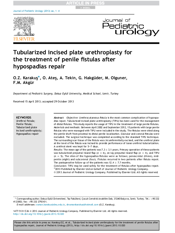 pdf-tubularized-incised-plate-urethroplasty-for-the-treatment-of