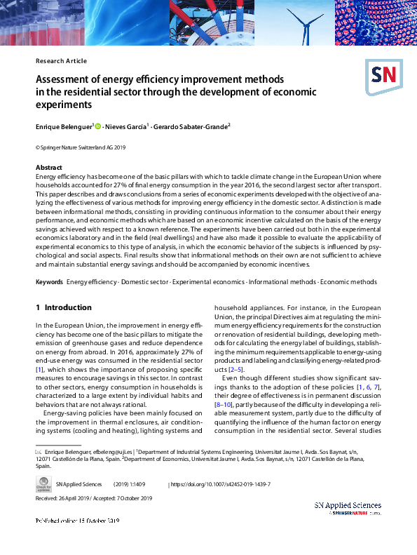 (PDF) Assessment of energy efficiency improvement methods in the ...