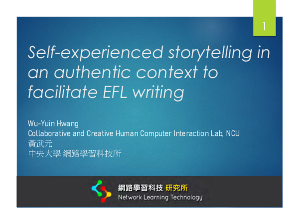(PDF) Self-experienced storytelling in an authentic context to ...