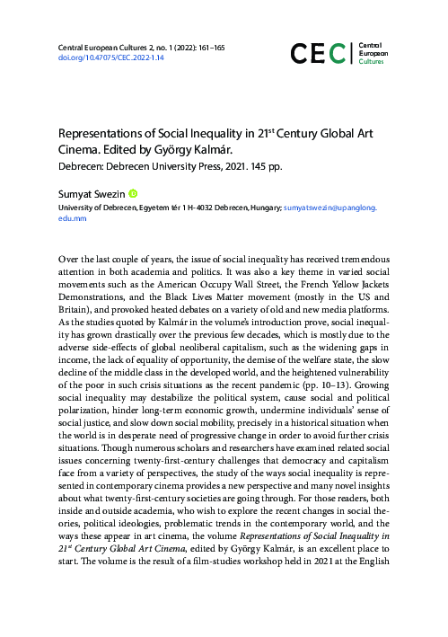 (PDF) Representations of Social Inequality in 21st Century Global Art ...