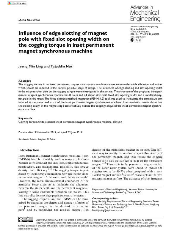 (PDF) Influence of edge slotting of magnet pole with fixed slot opening ...