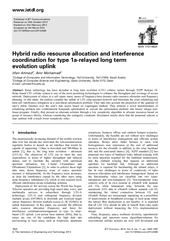 (PDF) Hybrid radio resource allocation and interference coordination ...