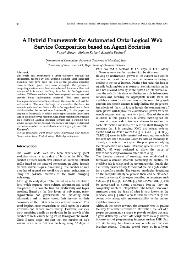 (PDF) A Hybrid Framework for Automated Onto-Logical Web Service ...