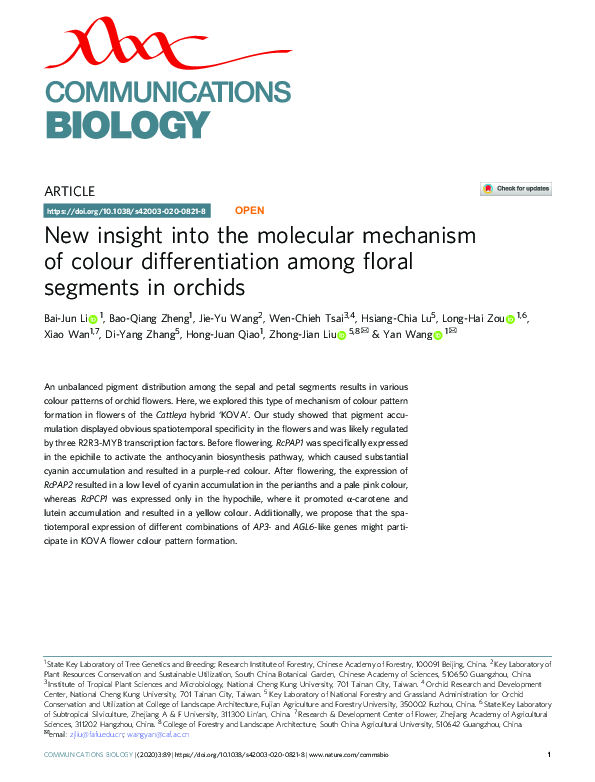 (PDF) New insight into the molecular mechanism of colour ...