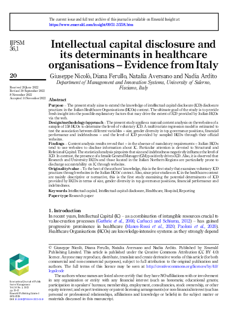 (PDF) Intellectual capital disclosure and its determinants in ...