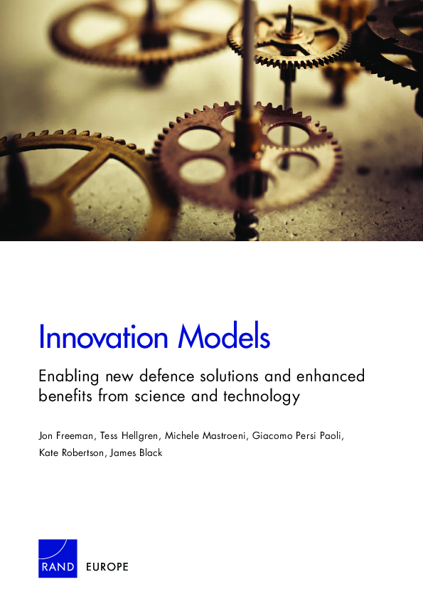 (PDF) Innovation Models: Enabling new defence solutions and enhanced ...