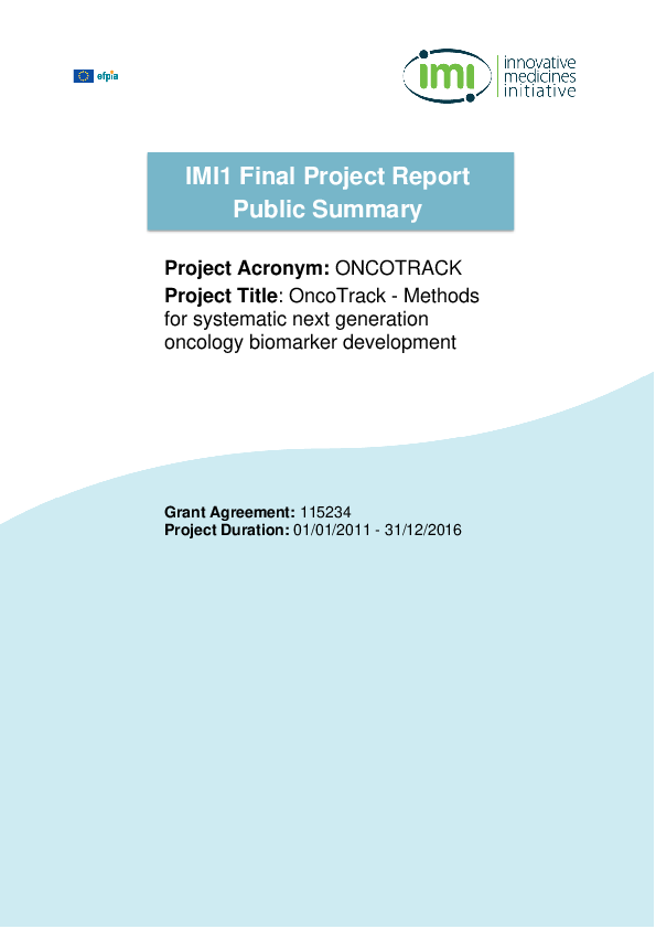 (PDF) 240 OncoTrack: Methods for Systematic Next Generation Oncology ...