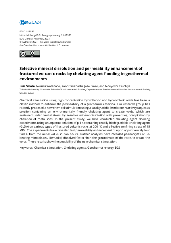 (PDF) Selective mineral dissolution and permeability enhancement of ...