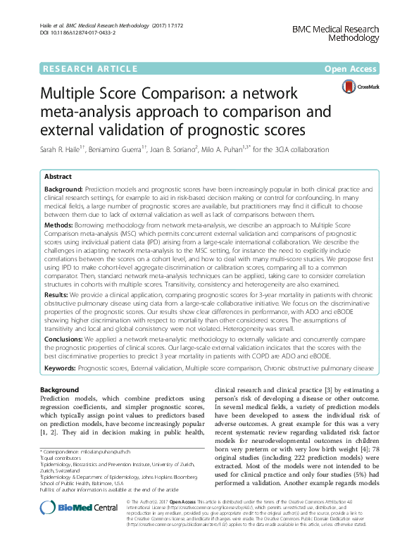 (PDF) Multiple Score Comparison: a network meta-analysis approach to ...