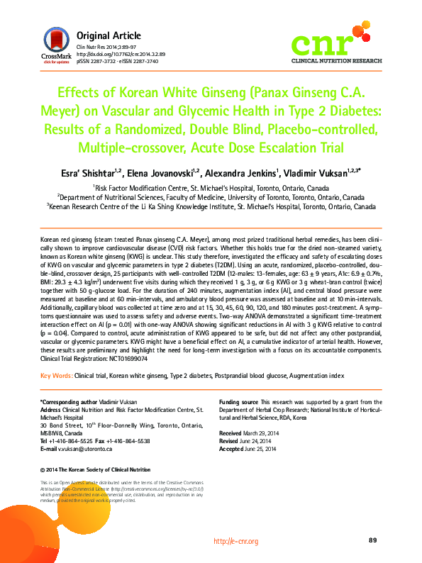 (PDF) Effects of Korean White Ginseng (Panax Ginseng C.A. Meyer) on ...