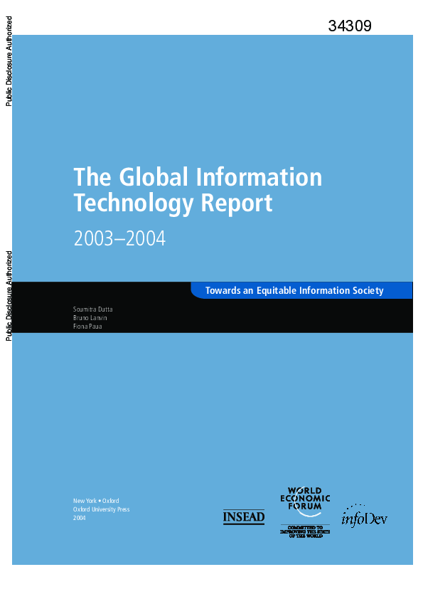 (PDF) The global information technology report 2003–2004