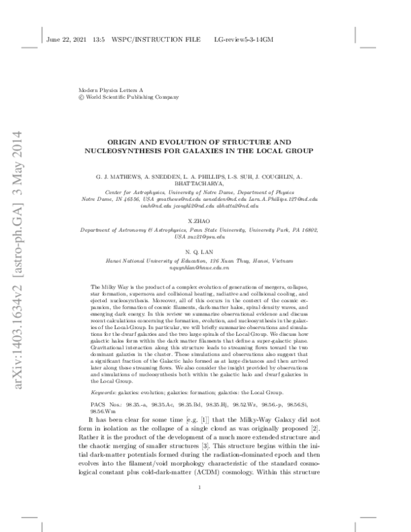 (PDF) Modern Physics Letters A c © World Scientific Publishing Company ...