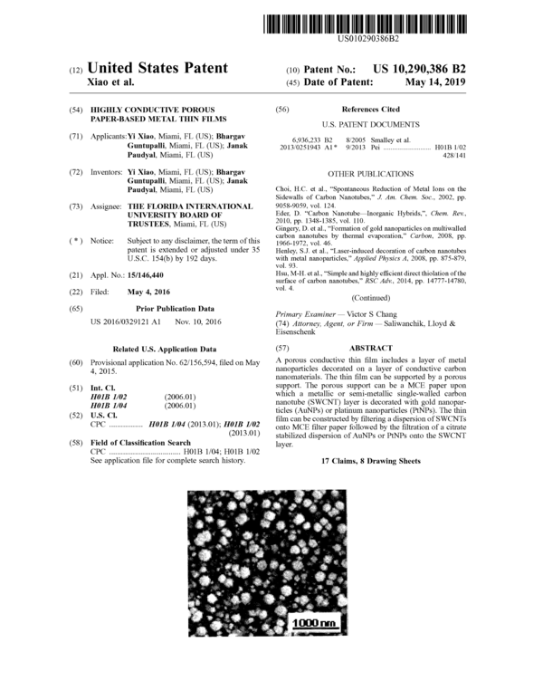 (PDF) Highly conductive porous paper-based metal thin films