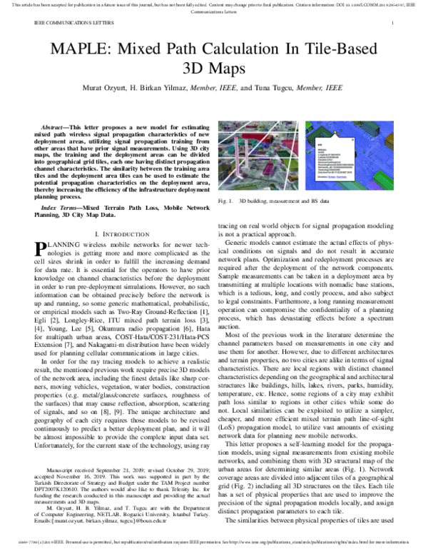 (PDF) MAPLE: Mixed Path Calculation in Tile-Based 3D Maps